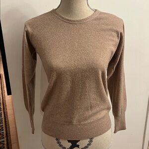 NWOT Oatmeal cashmere sweater SMALL